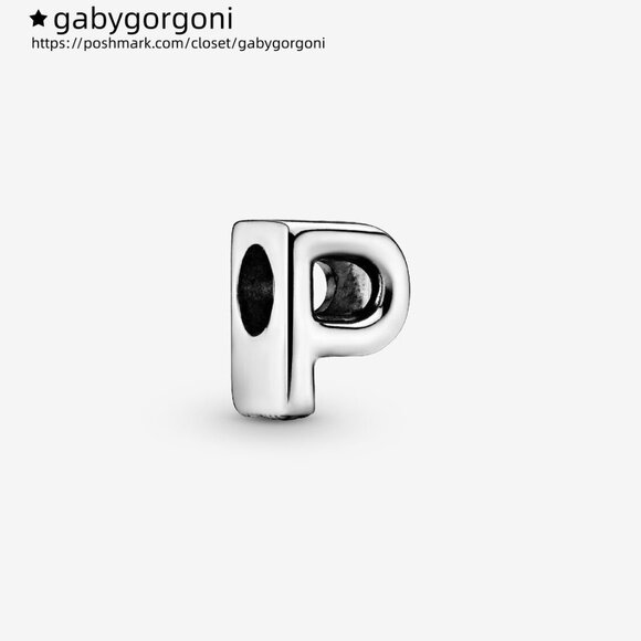 Pandora Letter P Alphabet Charm - Picture 1 of 6